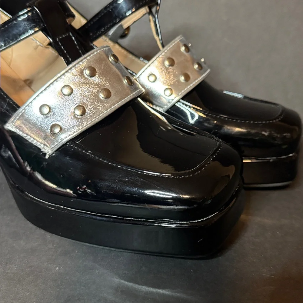 Black Patent Platform Mary Jane’s